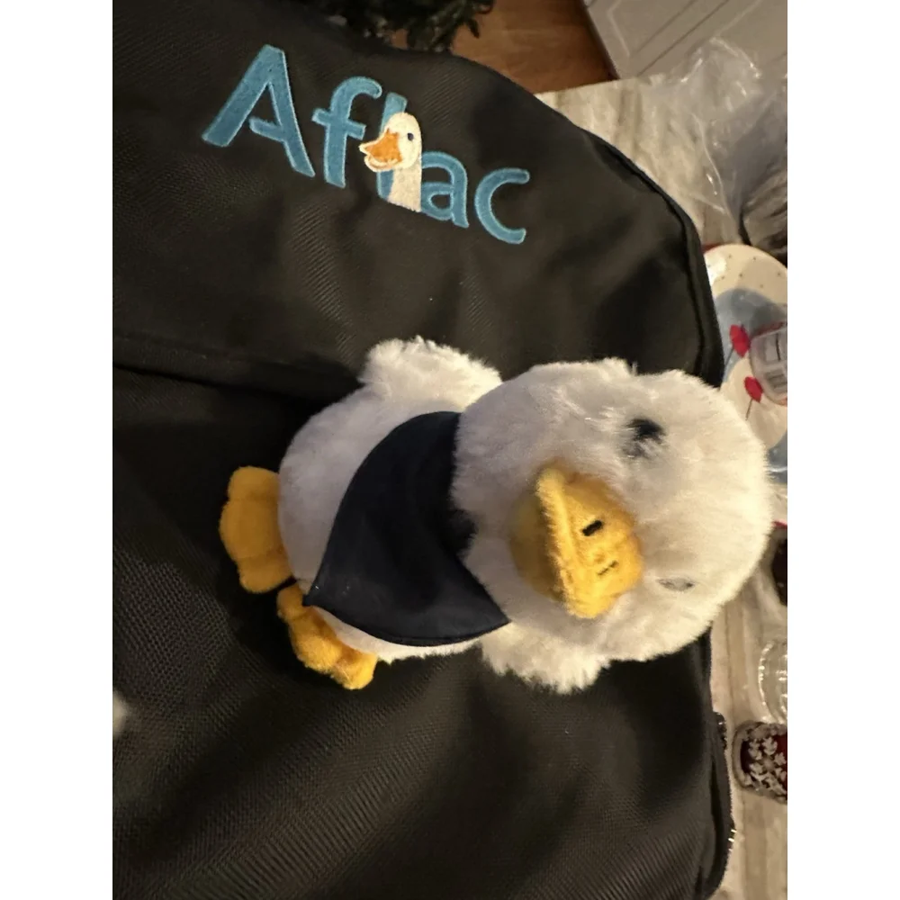 Quality Lg. Rolling Laptop Bag Aflac Logo Field Office Wheel Many Pockets+ Ducks